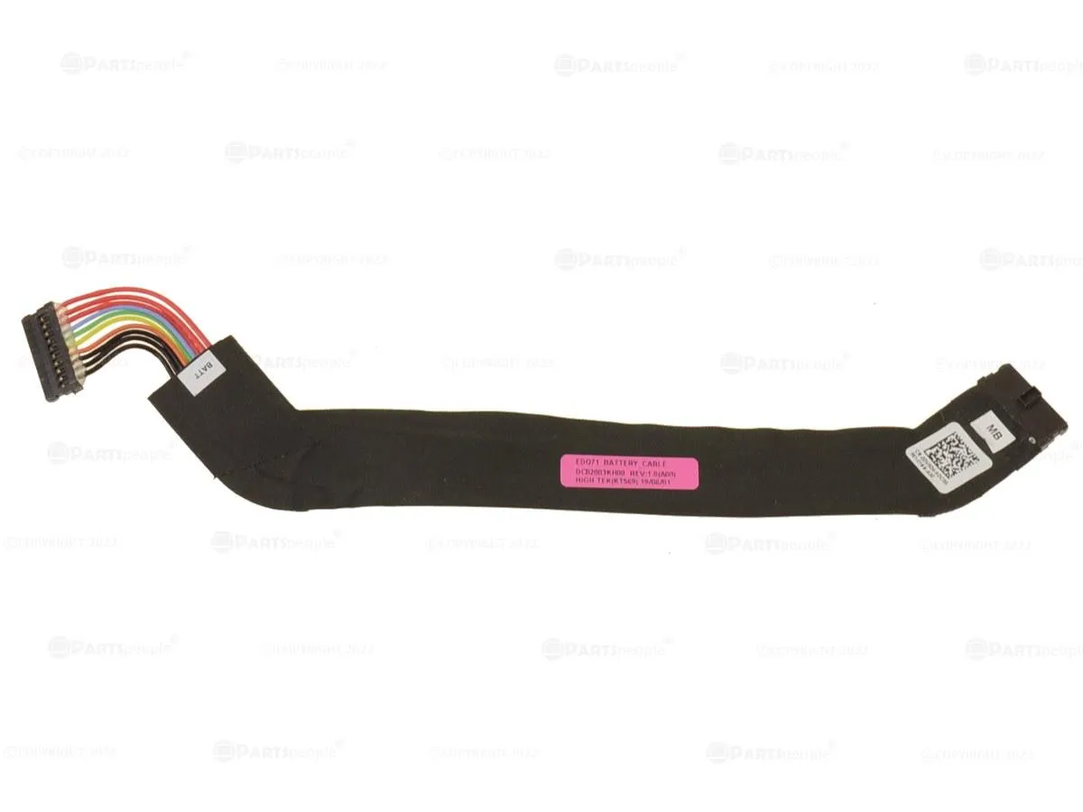 Dell Alienware m17 R2 battery cable DV9D4, flat ribbon with connectors