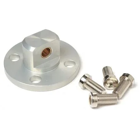 Aluminium single rear clevis flange with screws for 63 mm bore