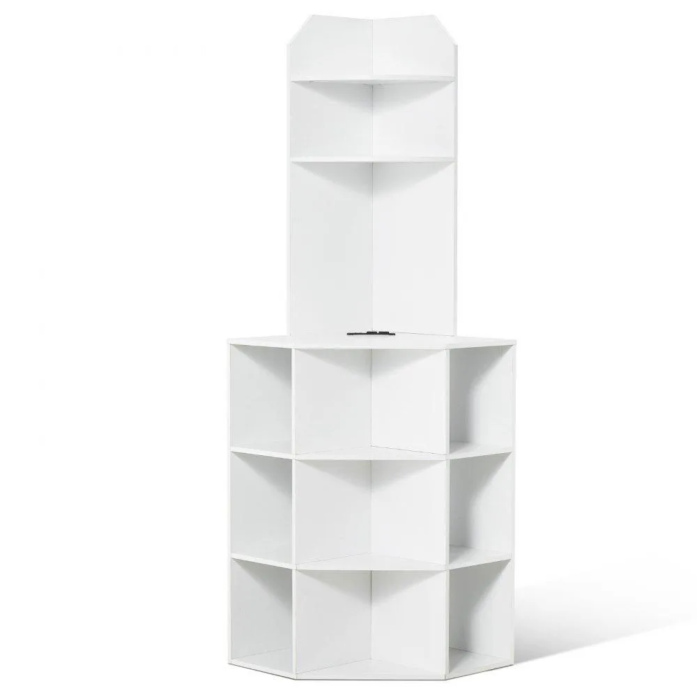 VEVOR VEVOR J10034-33-FB 64" Corner Storage Cabinet White — product photo