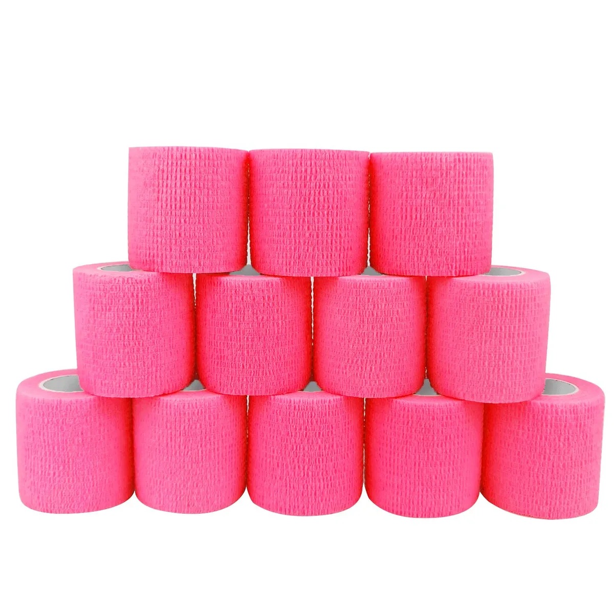 COMOmed COMOmed Self Adherent Cohesive Bandage 2.5 cm x 4.5 m Pink 12 Rolls — product photo