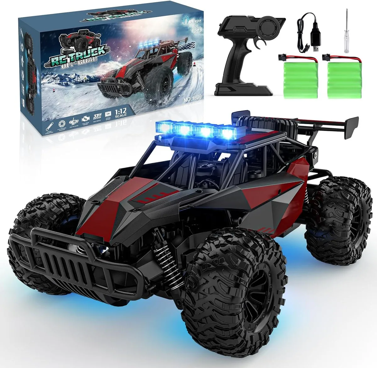 usbroway usbroway 1:12 RC Monster Truck 33 km/h 2.4 GHz LED 70 min — product photo