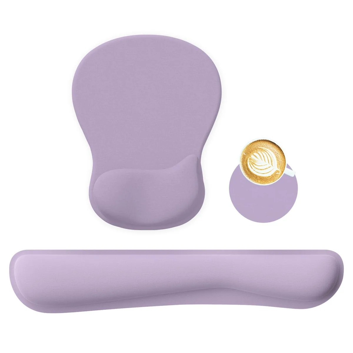 RICHEN RI-XGMPS wrist rest set lavender purple 17.4 x 10.04 in — product photo