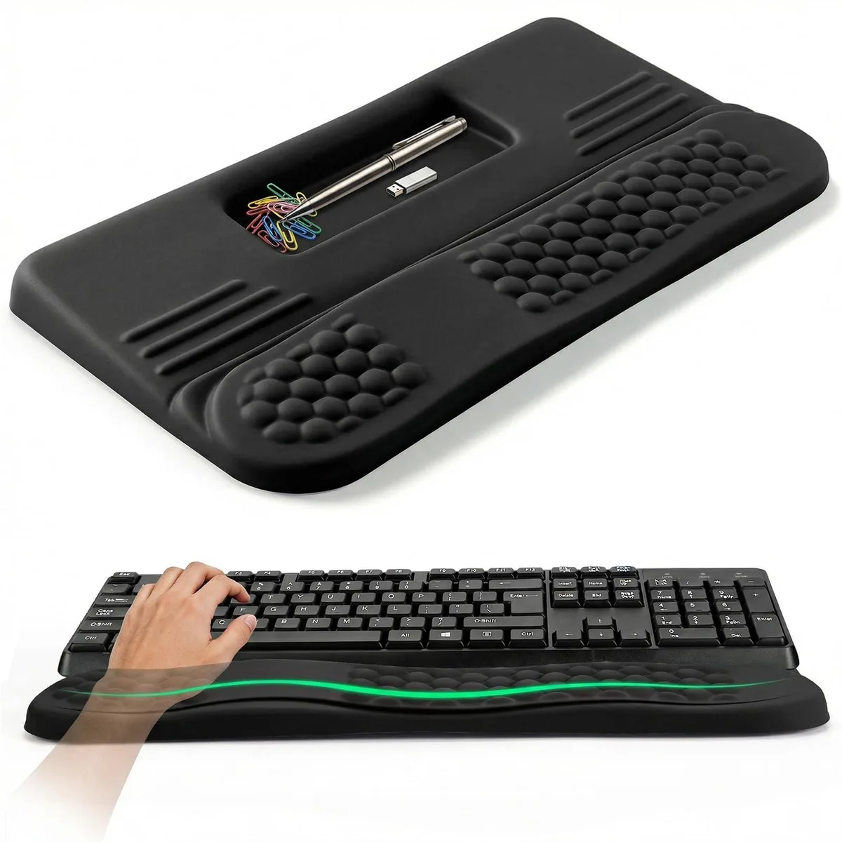  Limous MRLIMOS0134 2-in-1 Wrist Rest Keyboard Stand 17.3in Black — product photo