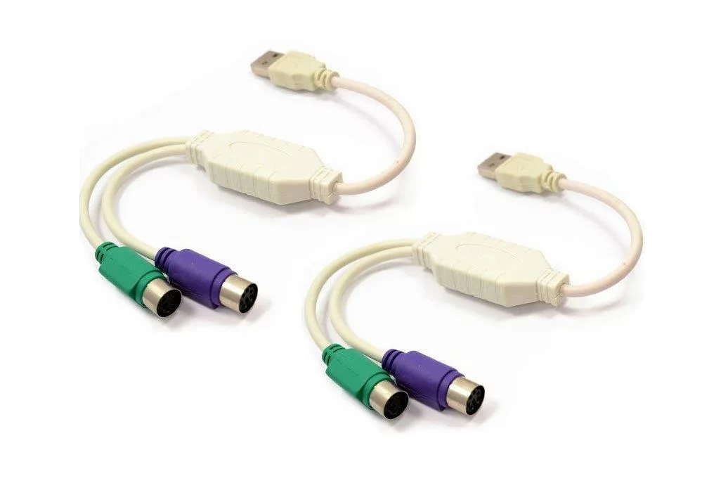 iMBAPrice iMBAPrice USB to Dual PS/2 Adapter White Pack of 2 — product photo