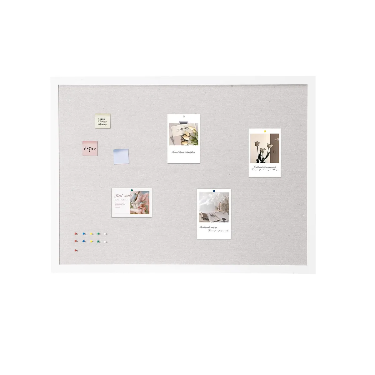VEVOR VEVOR 48x36" White Linen Cork Board MPL-4836 — product photo