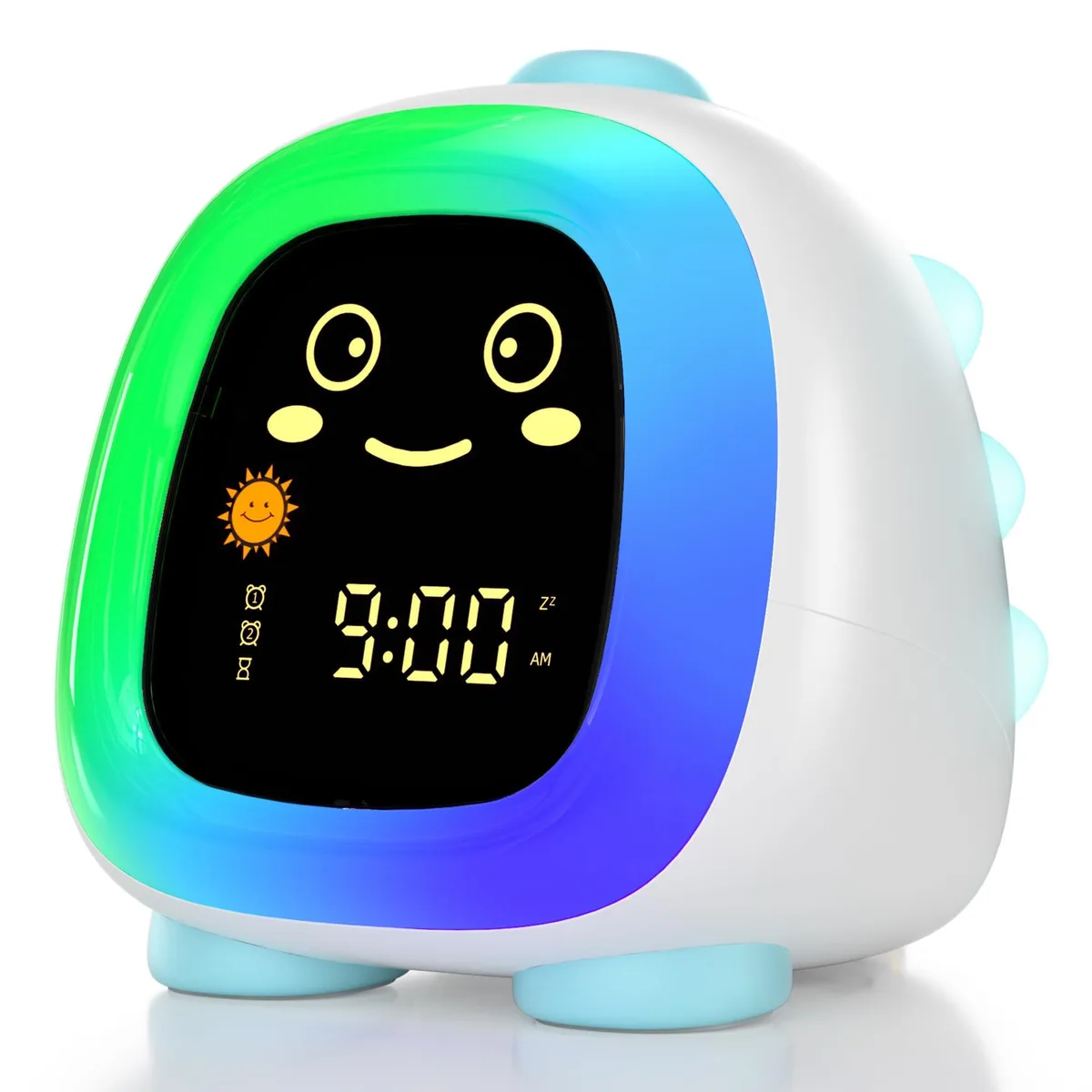  ANALOI Kids Alarm Clock Aurora Blue 4.72x3.81x4.52 in — product photo