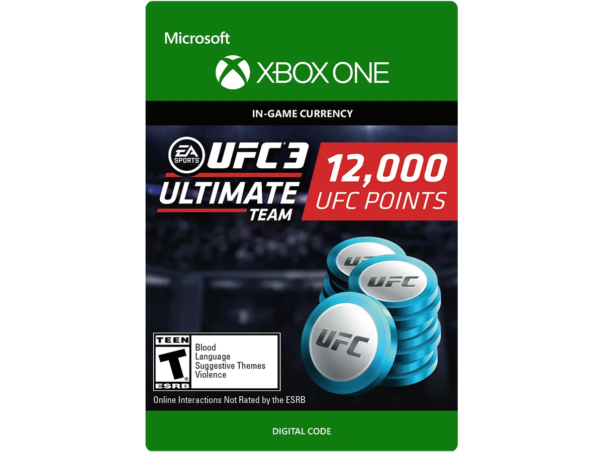 Electronic Arts Electronic Arts 7F6-00178 UFC 3 12000 Points Xbox One downloadable game — product photo