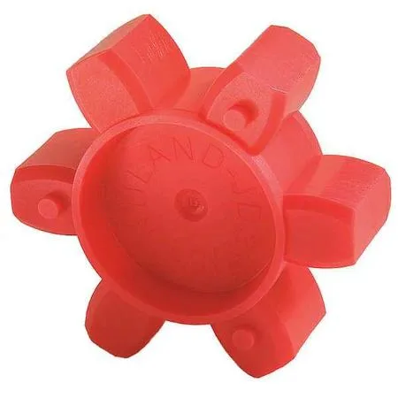 Red polyurethane jaw coupling spider for JC26 and MJC41 hubs