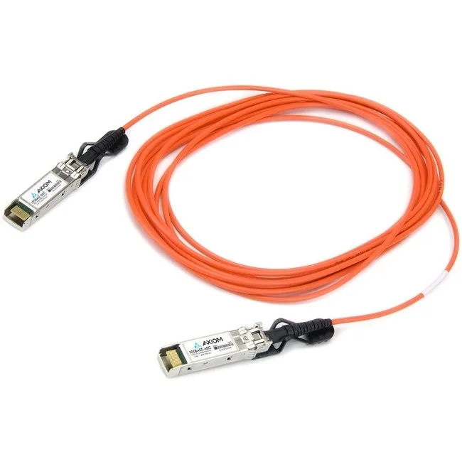 Axiom 10G SFP+ active optical cable 30m, black connectors, yellow jacket