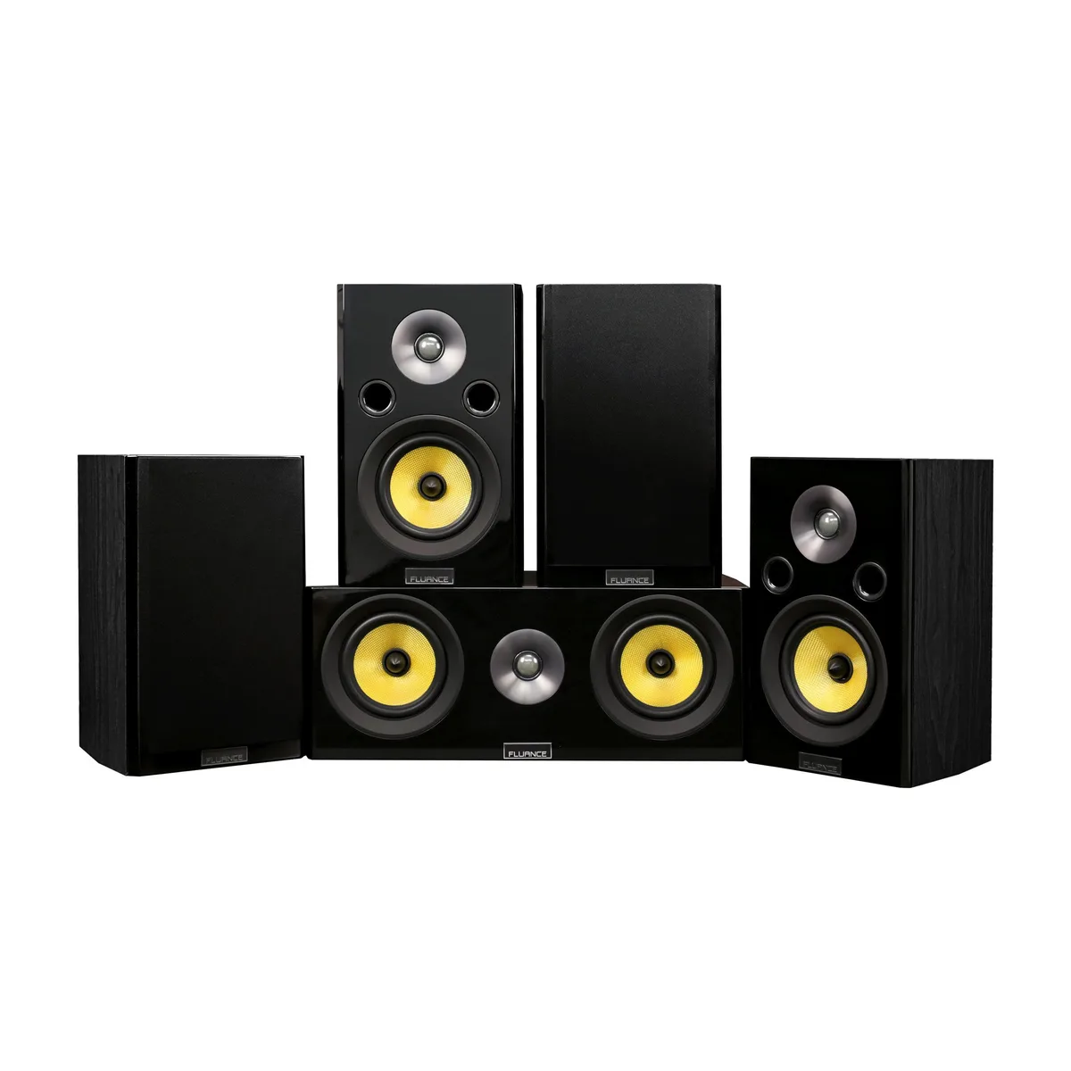 Fluance Fluance HF50BC 5.0 home audio speaker system Black Ash — product photo