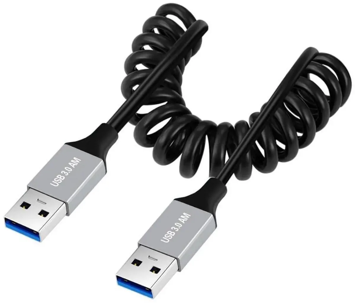 SMUGDESK SMUGDESK 3.28FT USB 3.0 Coiled Cable Male to Male — product photo
