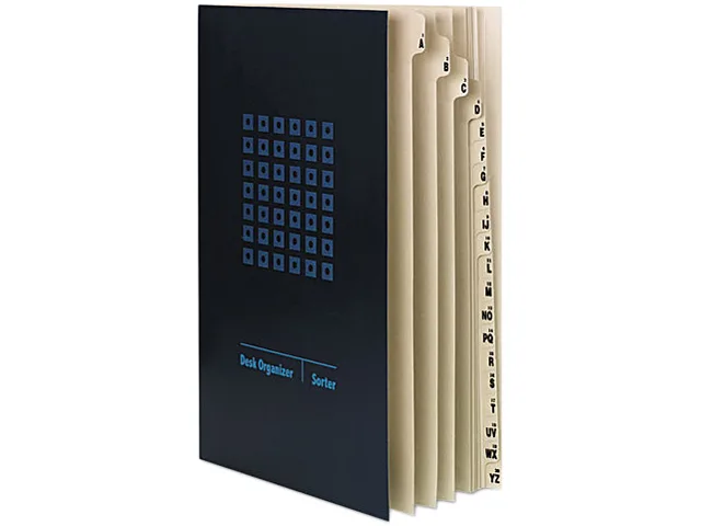 Smead Smead 89237 Deluxe Expandable Desk File 20 Dividers Legal Size Navy Blue — product photo