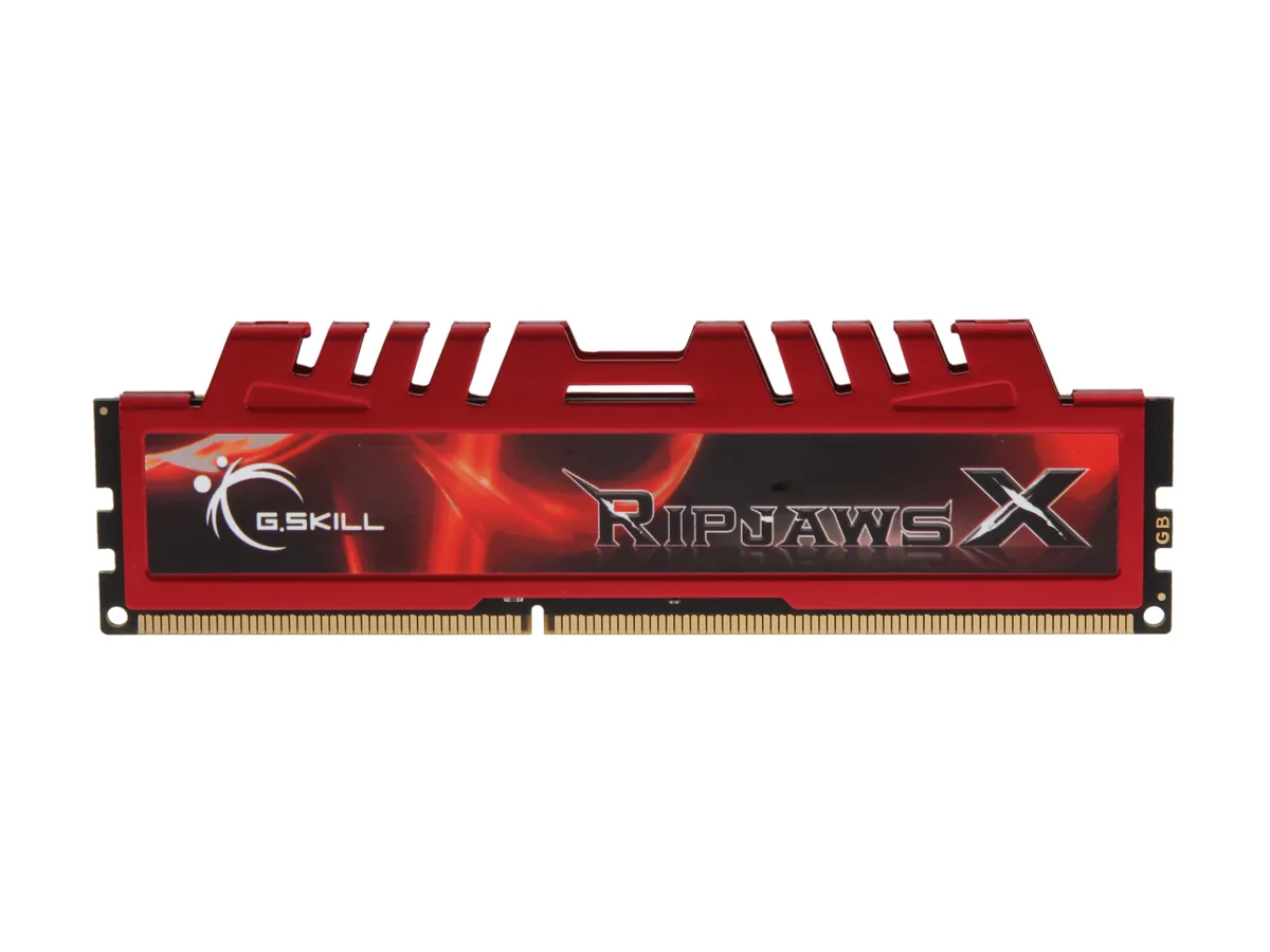 G.SKILL G.SKILL Ripjaws X 8GB DDR3 1866 CL10 F3-14900CL10S-8GBXL desktop RAM — product photo