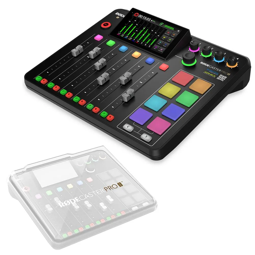 RODE Microphone RODE Microphone RØDECaster Pro II Bundle with RODECover II Polycarbonate Cover — product photo