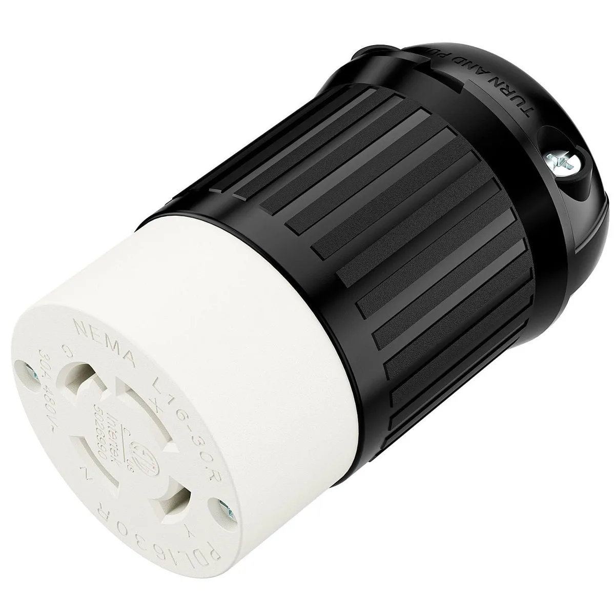 LORDWORLD LORDWORLD NEMA L16-30R 30A 480V Locking Plug 3-Pole 4-Wire — product photo