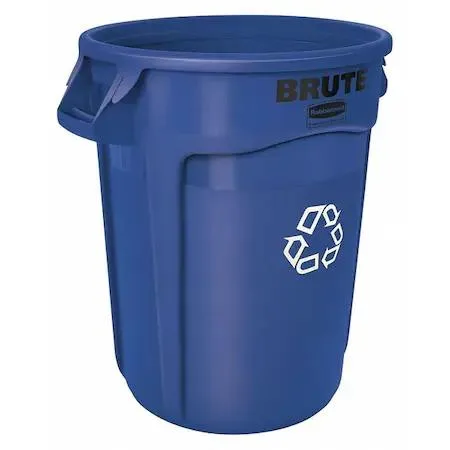 Rubbermaid Rubbermaid FG263273BLUE 32 gal Round Recycling Bin Blue — product photo