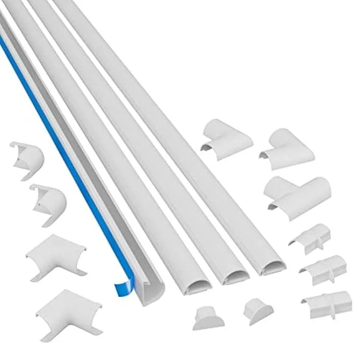 TAURKENAM TAURKENAM 13.12ft Cord Hider Kit White 4x 39in 1.18W 0.59H — product photo