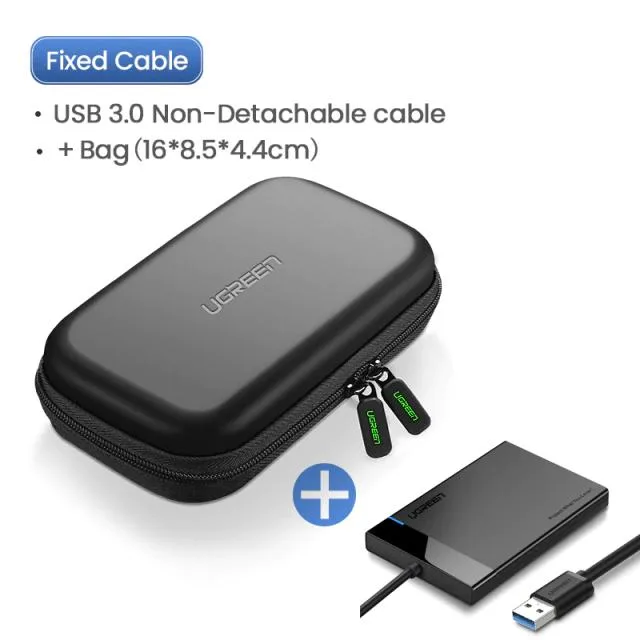 Hetai Tech Hetai Tech 2.5 SATA to USB 3.1 Drive Enclosure Fixed Cable HDD Bag — product photo