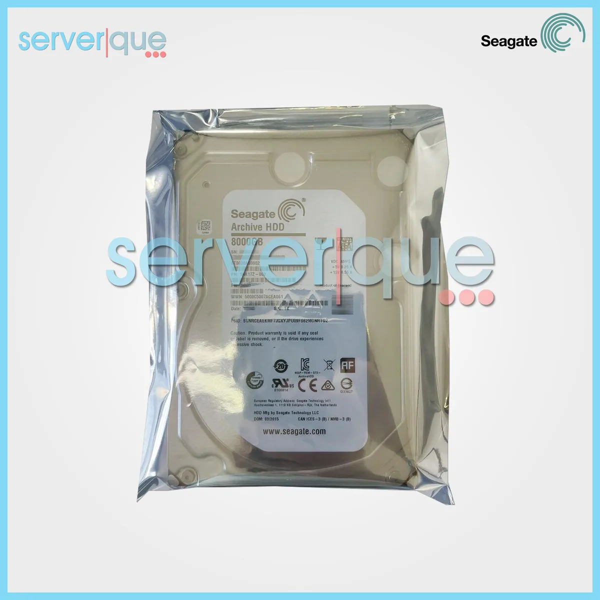 Seagate Seagate ST8000AS0002 Archive 8TB 5.9K RPM SAS 6Gbps 3.5" 128MB internal hard drive — product photo