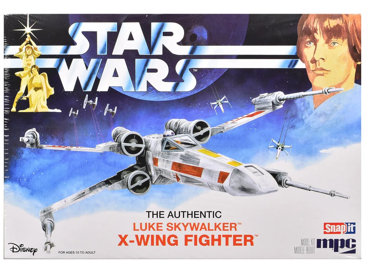 Mpc Mpc Luke Skywalker X-Wing Fighter 1/63 Scale Model Kit 30 Parts — product photo