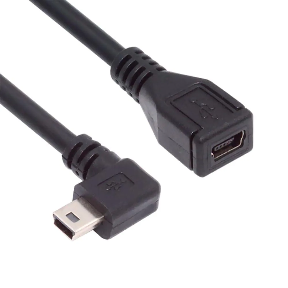 Fervit Fervit 90 Degree Right Angled Mini USB 5Pin Male to Female Extension Cable 30cm — product photo