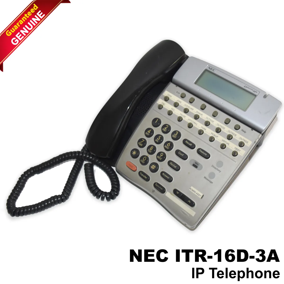 NEC NEC ITR 16D-1 IP Display Phone 16-Line Black — product photo