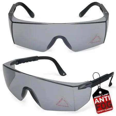 BISON LIFE BISON LIFE ZH-BXSG-GYLBKT-MS16 Boxer Safety Glasses Anti-Fog — product photo