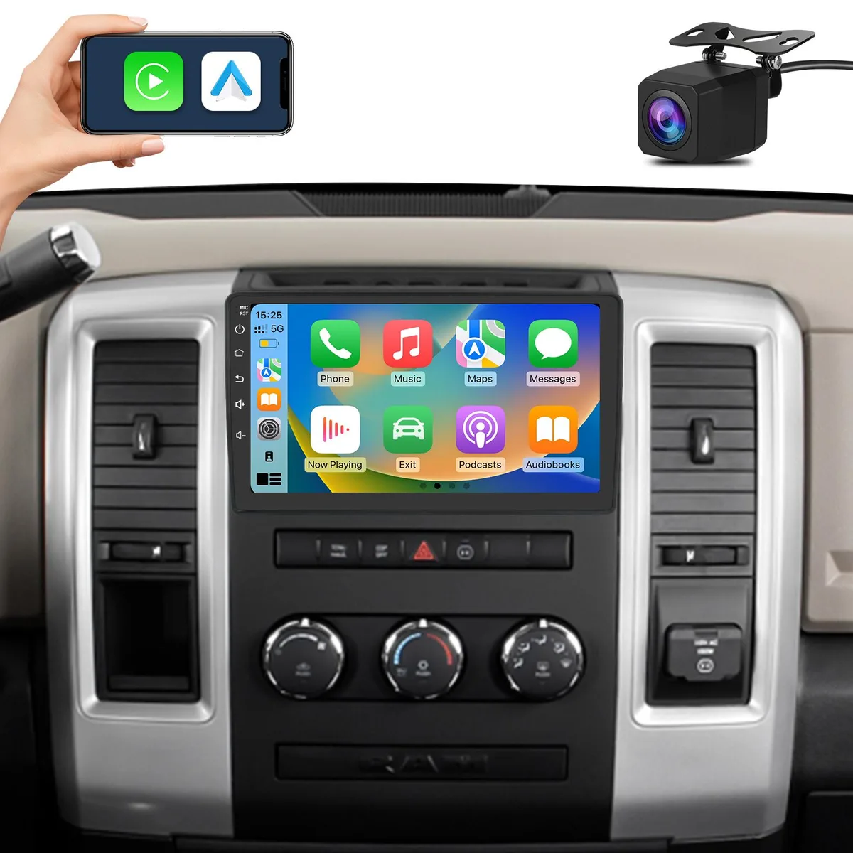 litillbuly litillbuly Jeep Wrangler JK Android 13 10.1" 4G+64G Double DIN Receiver — product photo