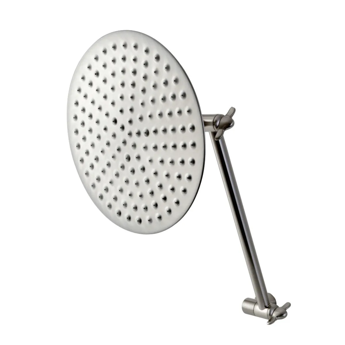 KINGSTON BRASS KINGSTON BRASS CK136K8 Victorian Showerhead and High Low Adjustable Arm Brushed Nickel — product photo