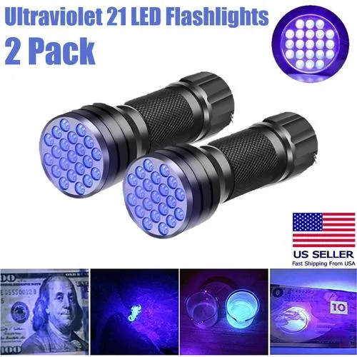 NShi NShi 2x 21 LED UV Flashlight 395 nm 98 mm — product photo