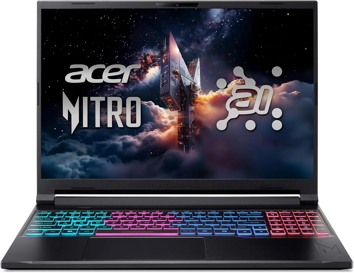 Acer America Acer Nitro V 16 gaming laptop Ryzen AI 7 350 RTX 5060 32GB 2TB 16 180Hz — product photo