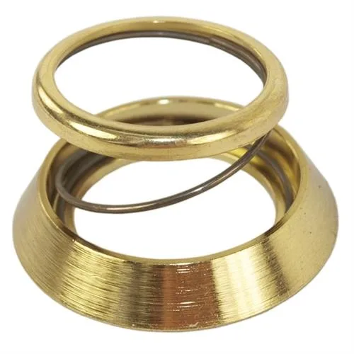 Em-D-Kay Padlocks Em-D-Kay Padlocks WSC3 Brass Cylinder Collar Guard with Spring &amp; Washer — product photo