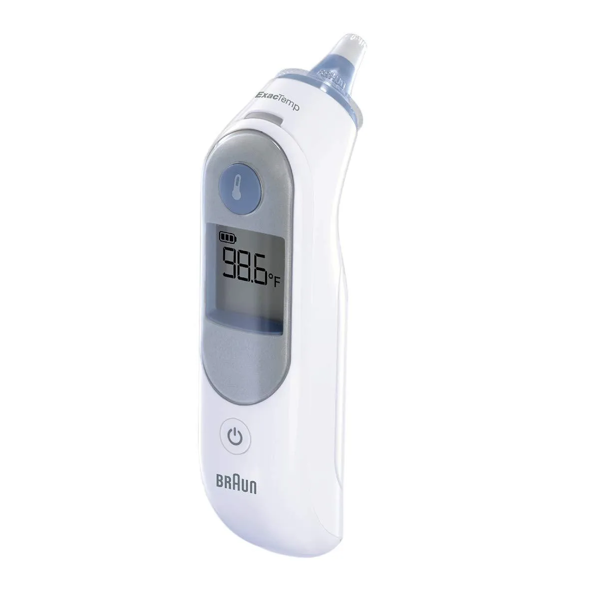 Braun ThermoScan 5 ear thermometer brown with 21 hygiene caps and 93°F pre-warmed tip