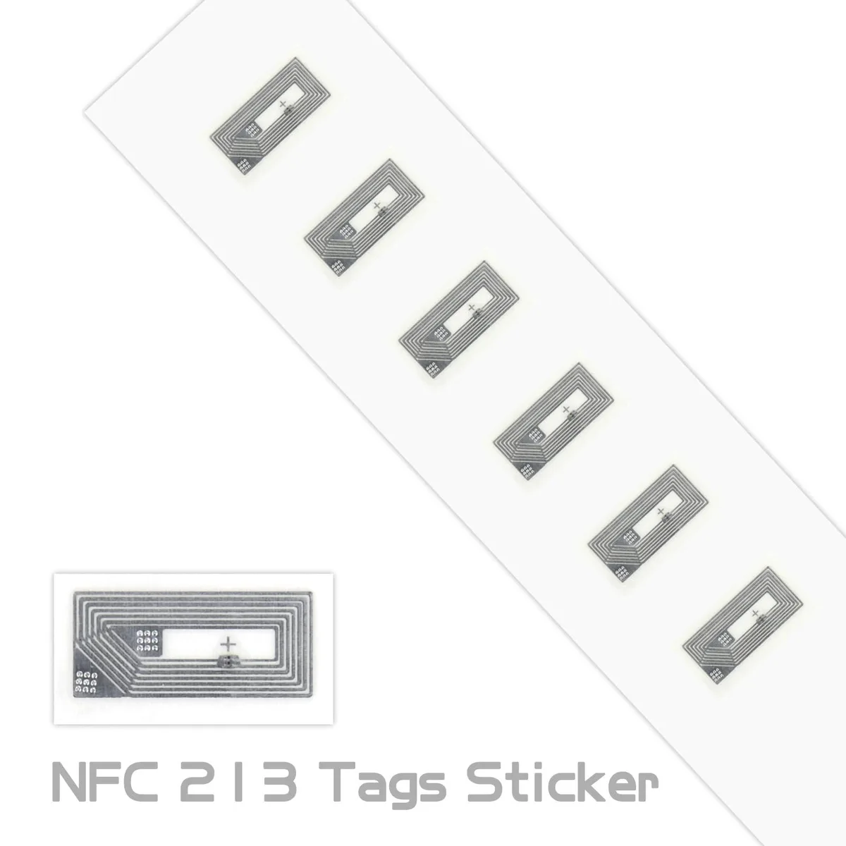 Sheet of 50 pink round NFC stickers 20mm diameter