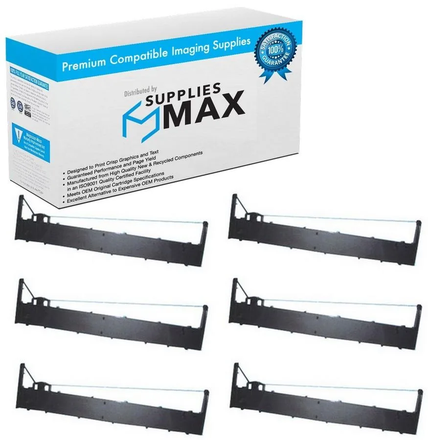 SuppliesMax SuppliesMax Decision 1Data 363018-00 printer ribbon 6 pack — product photo
