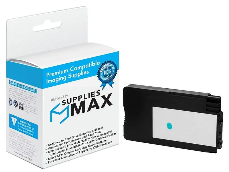 SuppliesMax SuppliesMax Cyan Inkjet Cartridge 29 ML HP CZ130A Remanufactured — product photo