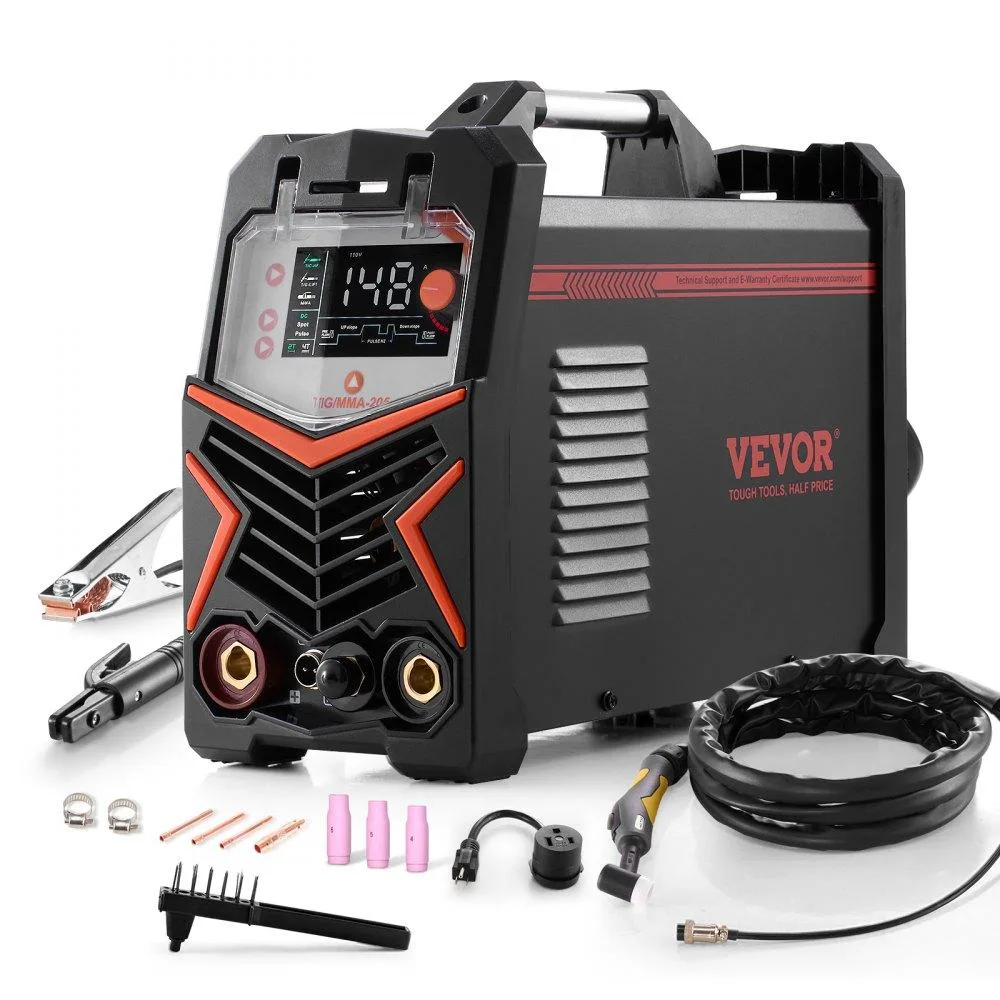 VEVOR VEVOR TIG/MMA 205 3-in-1 Welding Machine 205A 110/220V Large LED Display — product photo