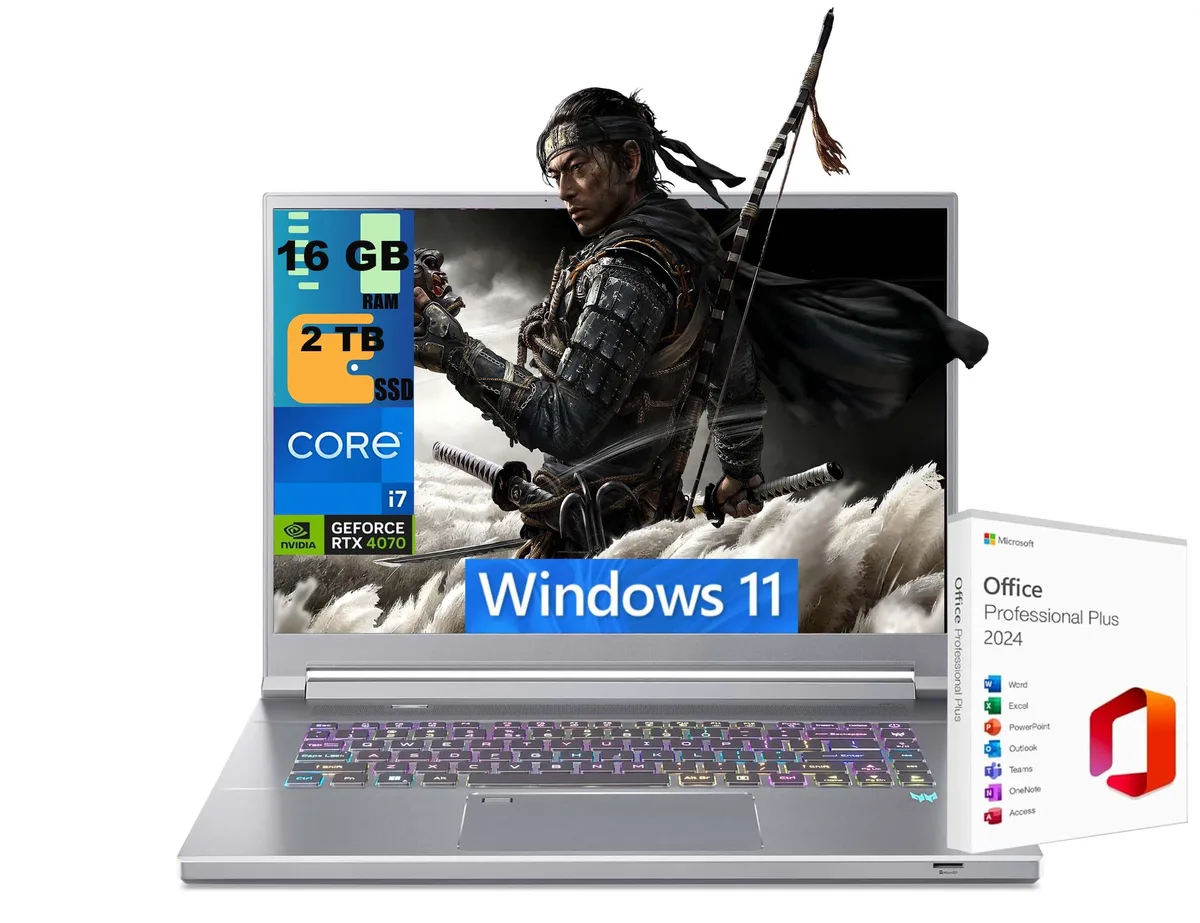 Acer America Acer America Predator Triton 16 i7-13700H RTX 4070 16GB 2TB 16" 240Hz gaming laptop — product photo