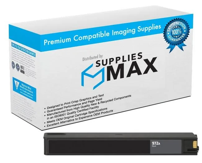 SuppliesMax SuppliesMax HP F6T80AN Black Inkjet Cartridge 3500 Pages — product photo