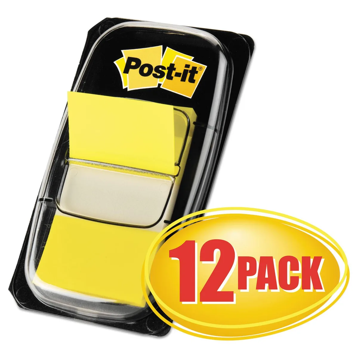Post-it Flags Post-it Flags Yellow Page Flags 12 Dispensers 50 Flags Each — product photo