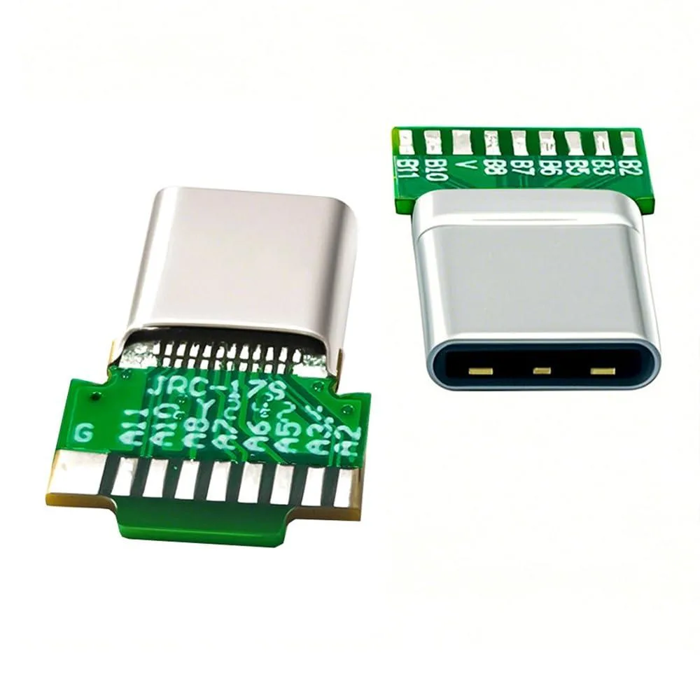 Fervit Fervit USB-C 3.1 Solder Connector Kit Male Female 18pin 65W 2pcs — product photo
