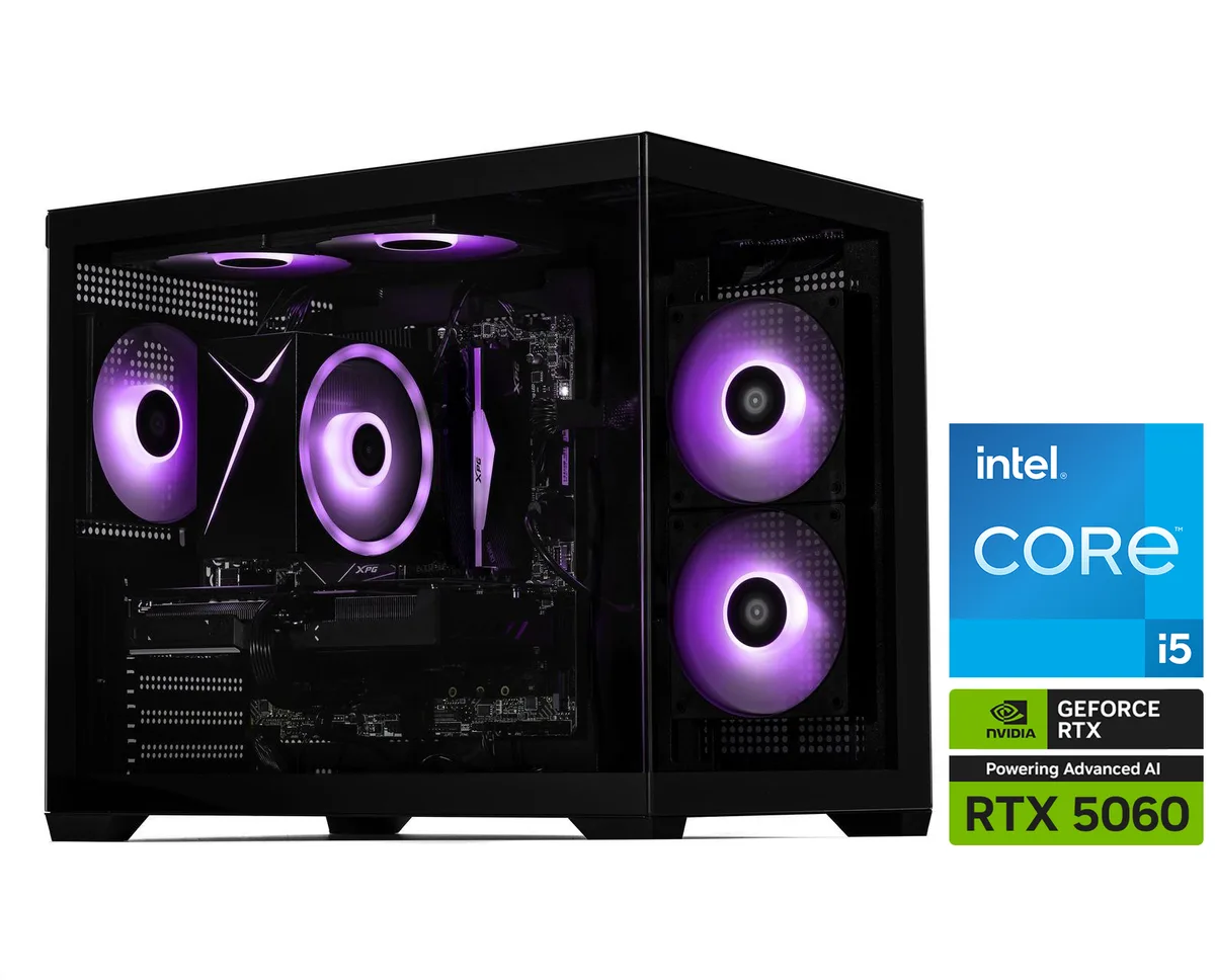 STORMCRAFT STORMCRAFT SI1440FBB-560N2 Gaming PC i5-14400F RTX 5060 16GB DDR4 1TB NVMe — product photo