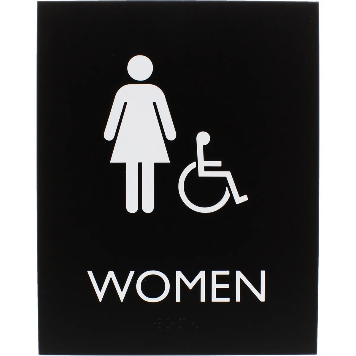 Lorell Lorell 02666 Women Restroom Sign Black — product photo