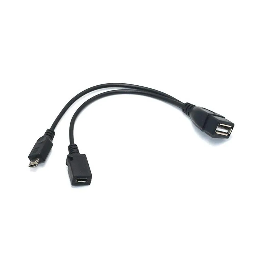 Defendwe Defendwe 2-in-1 OTG Micro USB Y Splitter Cable 20cm EIG88 — product photo