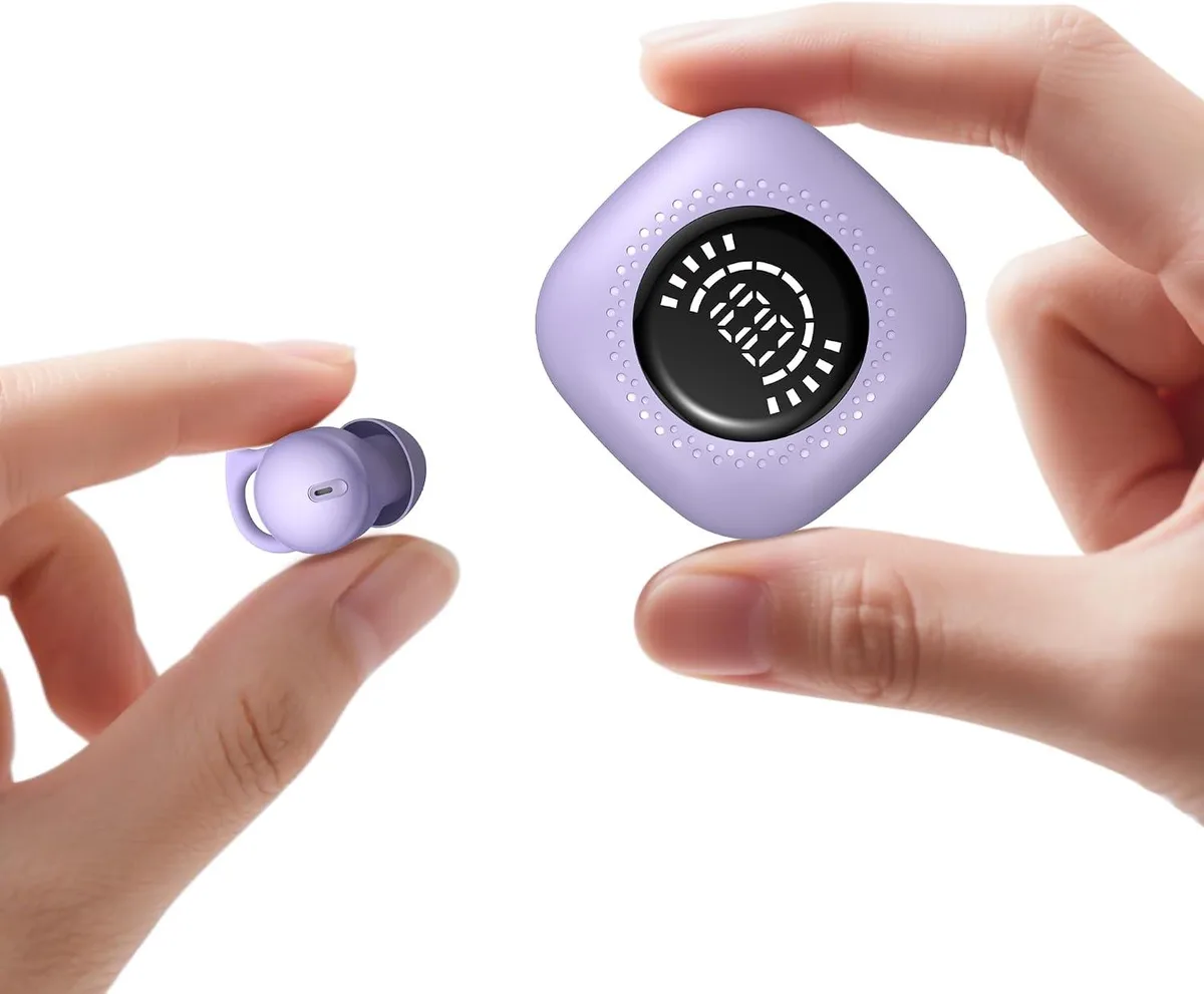 MAONO MAONO Invisible Sleep Earbuds Bluetooth 5.3 Purple — product photo