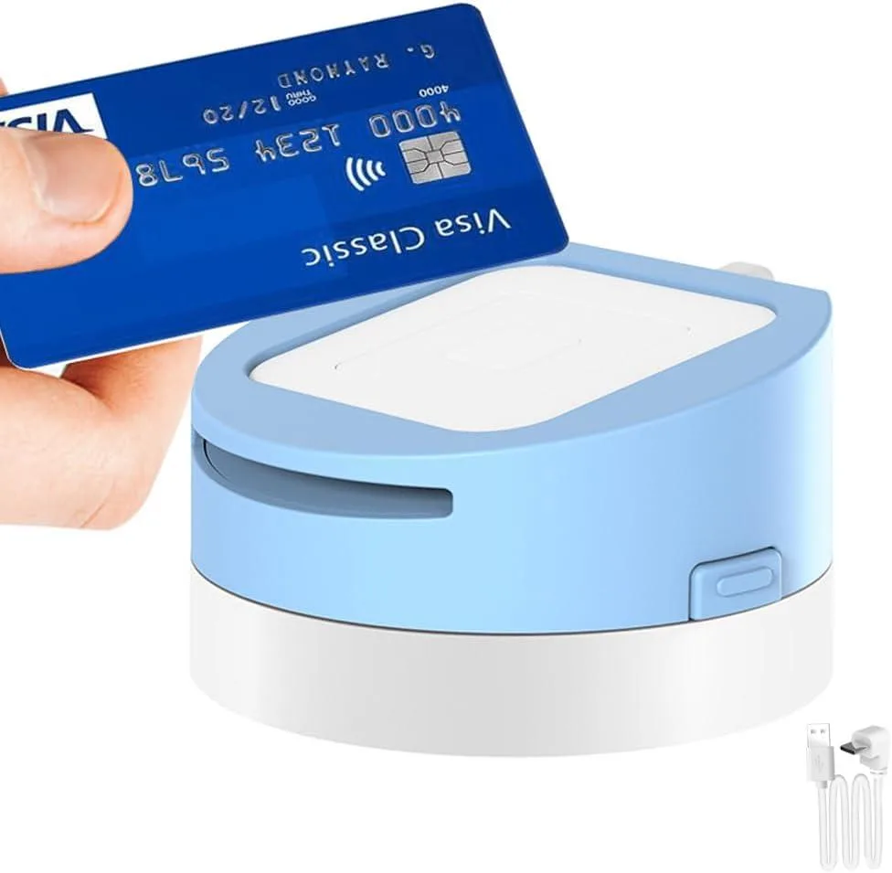 TAURKENAM TAURKENAM Docking Station for Square Reader 1st &amp; 2nd Gen Blue 1.5m Cable 360° Rotation — product photo