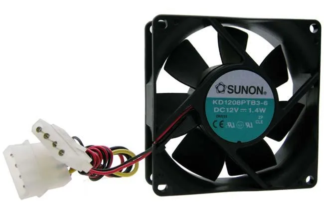 Sunon Sunon KD1208PTB3-6 80mm 12V 2500 RPM 28dB 4-Pin DIY Cooling — product photo