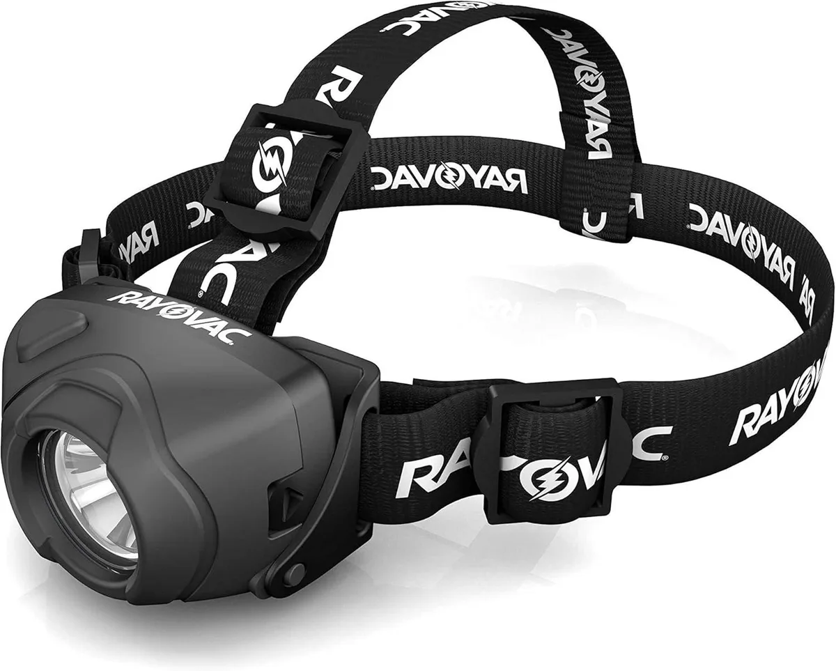 Granvela LED headlamp with rubber bezel and cloth-silicone strap