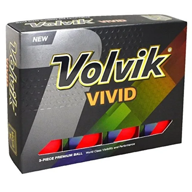 Volvik Volvik Vivid Red golf ball gift set, 80 compression, one dozen — product photo