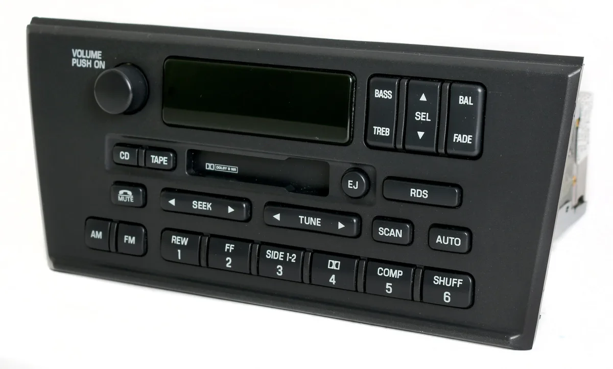 1 Factory Radio 1 Factory Radio Lincoln LS AM FM Cassette Receiver XW4F-18C870-AJ 2000-2001 — product photo
